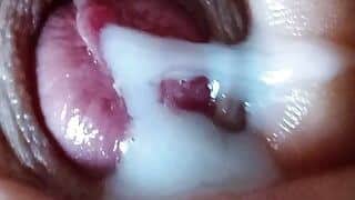 Close up handjob with a big load of Cum!