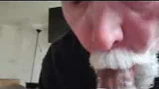 Daddy sucking black dick