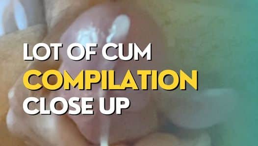 Lot of Cum close up compilation