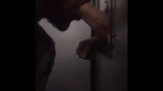 NYC gloryhole 4 sucking bwc in public gloryhole