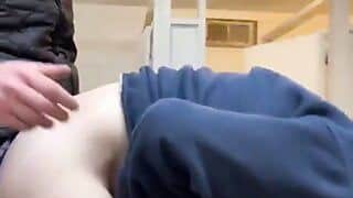 Redneck Just Married fucks Stranger in Mall Bathroom