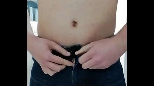 Risky public bathroom masturbation