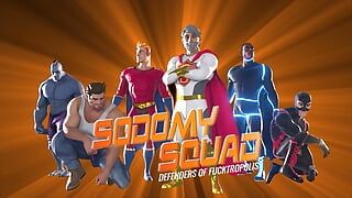 SodomySquad – Gay Superhero Alpha Saves Vulnerable Twink, Shoves His Hunk Cock Into Ass