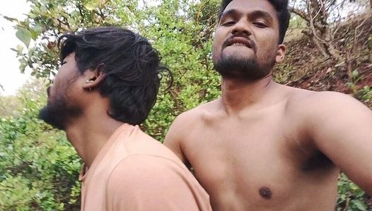 Two Bike Mechanic Stop by on Road and Coming Forest and Fucking Beautiful Young Boy.