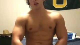 Verbal College Guy Jerking His Amazing Cock