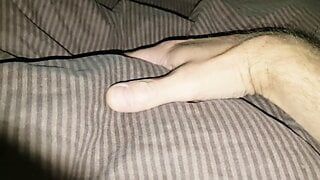 Wake up my straight BFF after party to secretly give his little dick a nut relaxing handjob into nice creamy orgasm