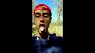 sucks straight old cock ,swallows old cum and jerks off at public